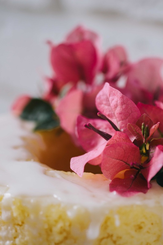 Floral Lemon Cake @ The Little Blog